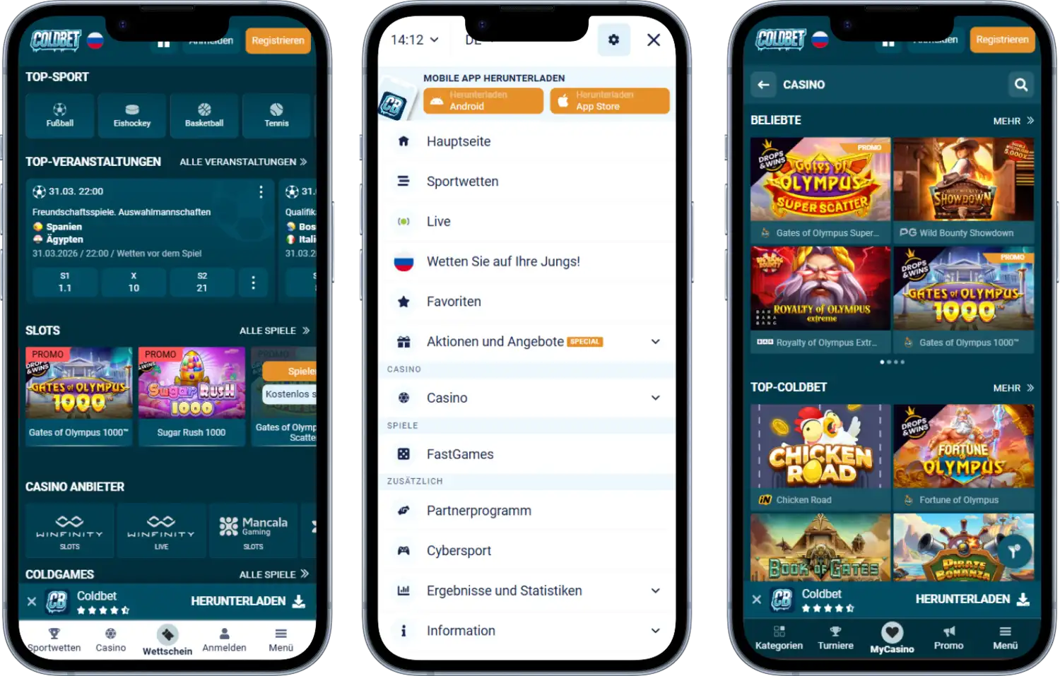 Coldbet Casino Mobil