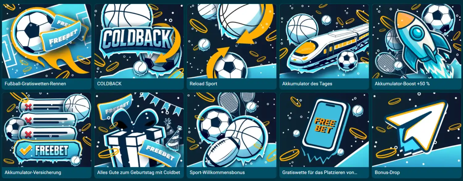 Coldbet Casino Willkommensbonus und Aktionen