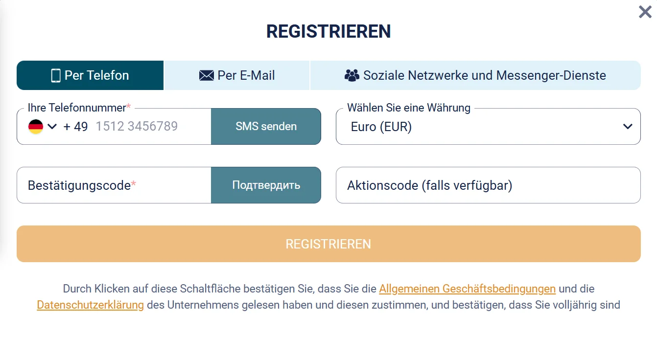 Coldbet Casino Registrierung und Login